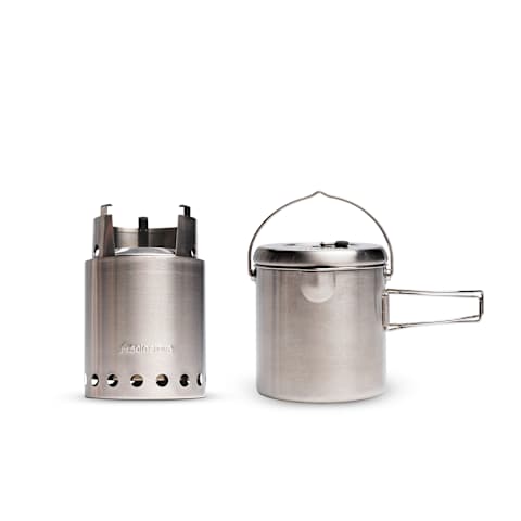 【タイムセール！】 + Titan Pot EU Stove Solo | Stove Camp 1800 バーベキュー・調理用品