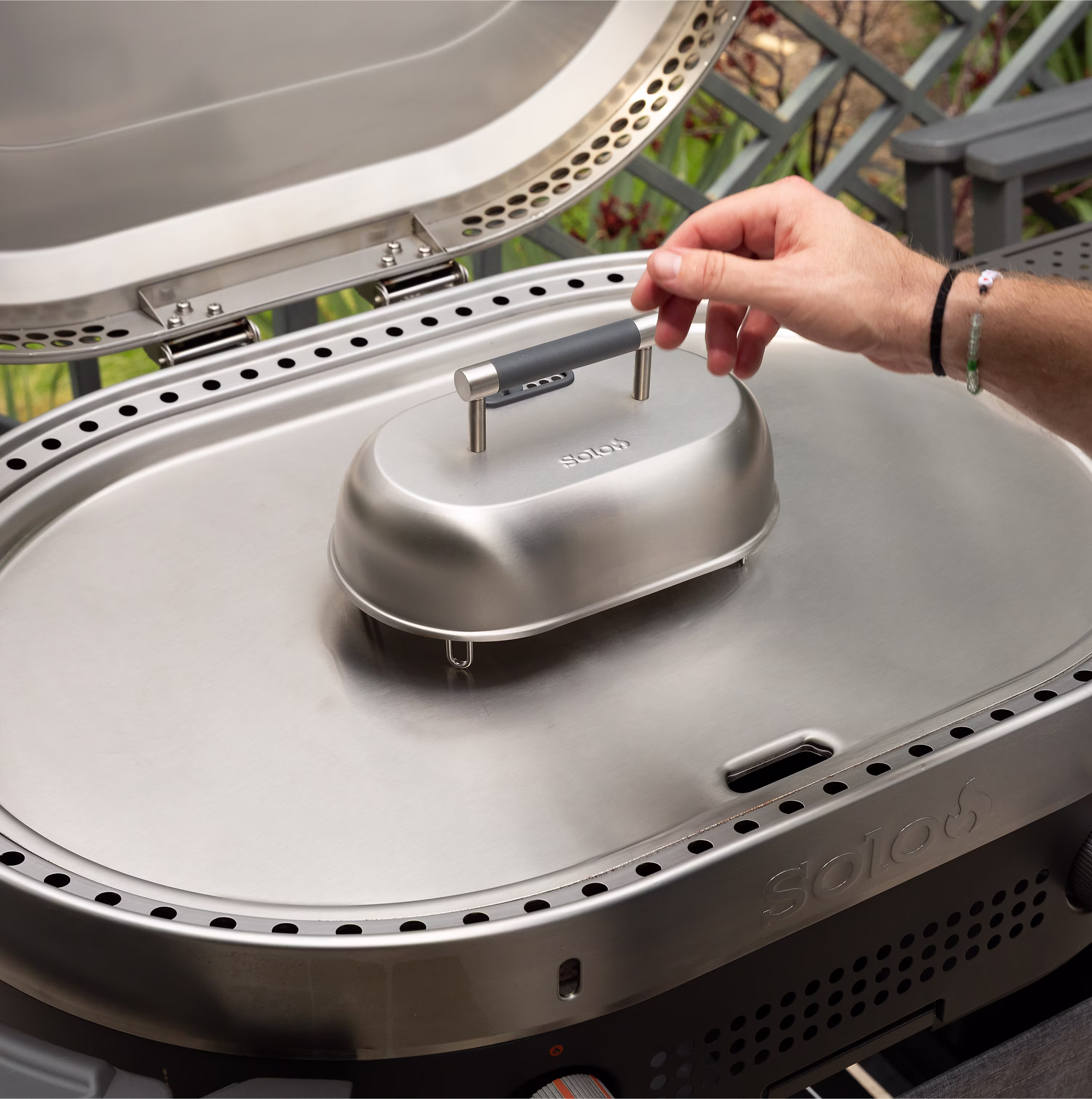 Steelfire Griddle Steam Dome Duo