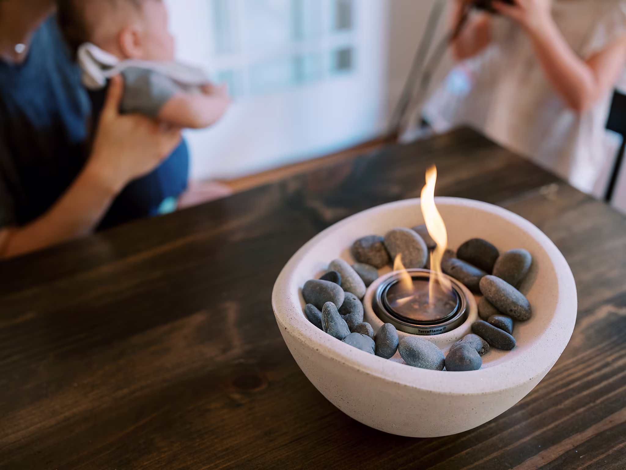 Wave Tabletop Fire Bowl