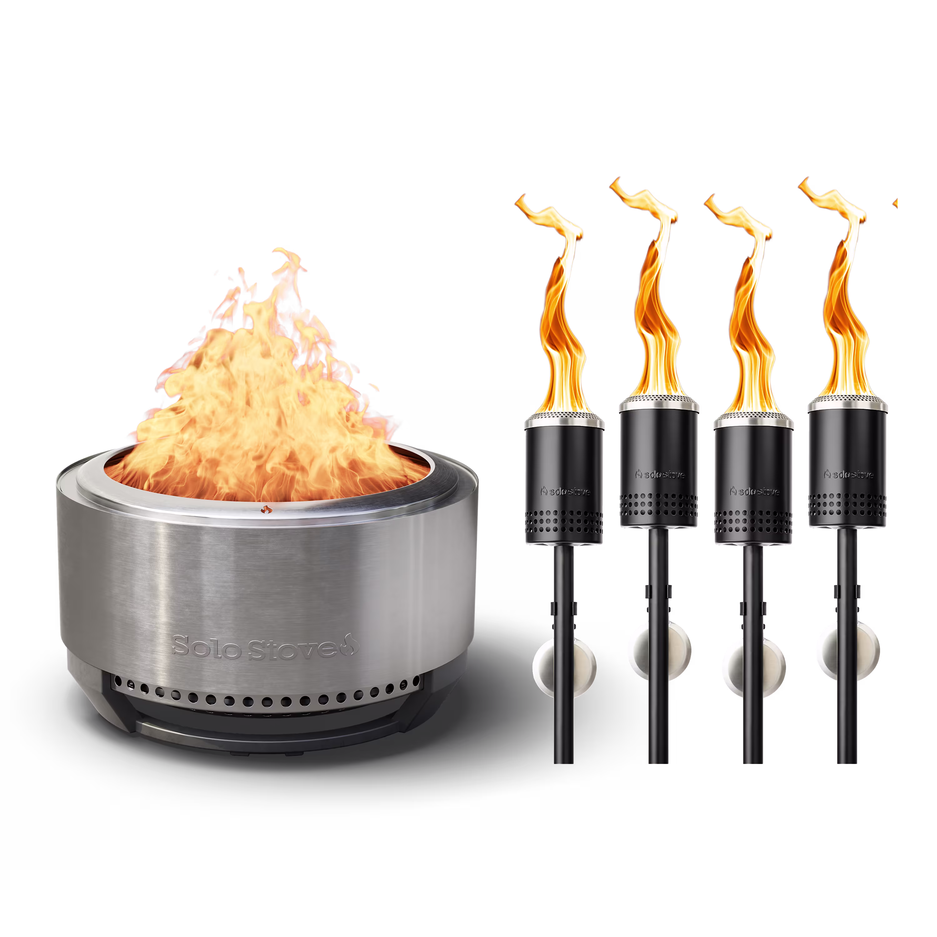 Summit 27" Fire Pit + Torches Bundle