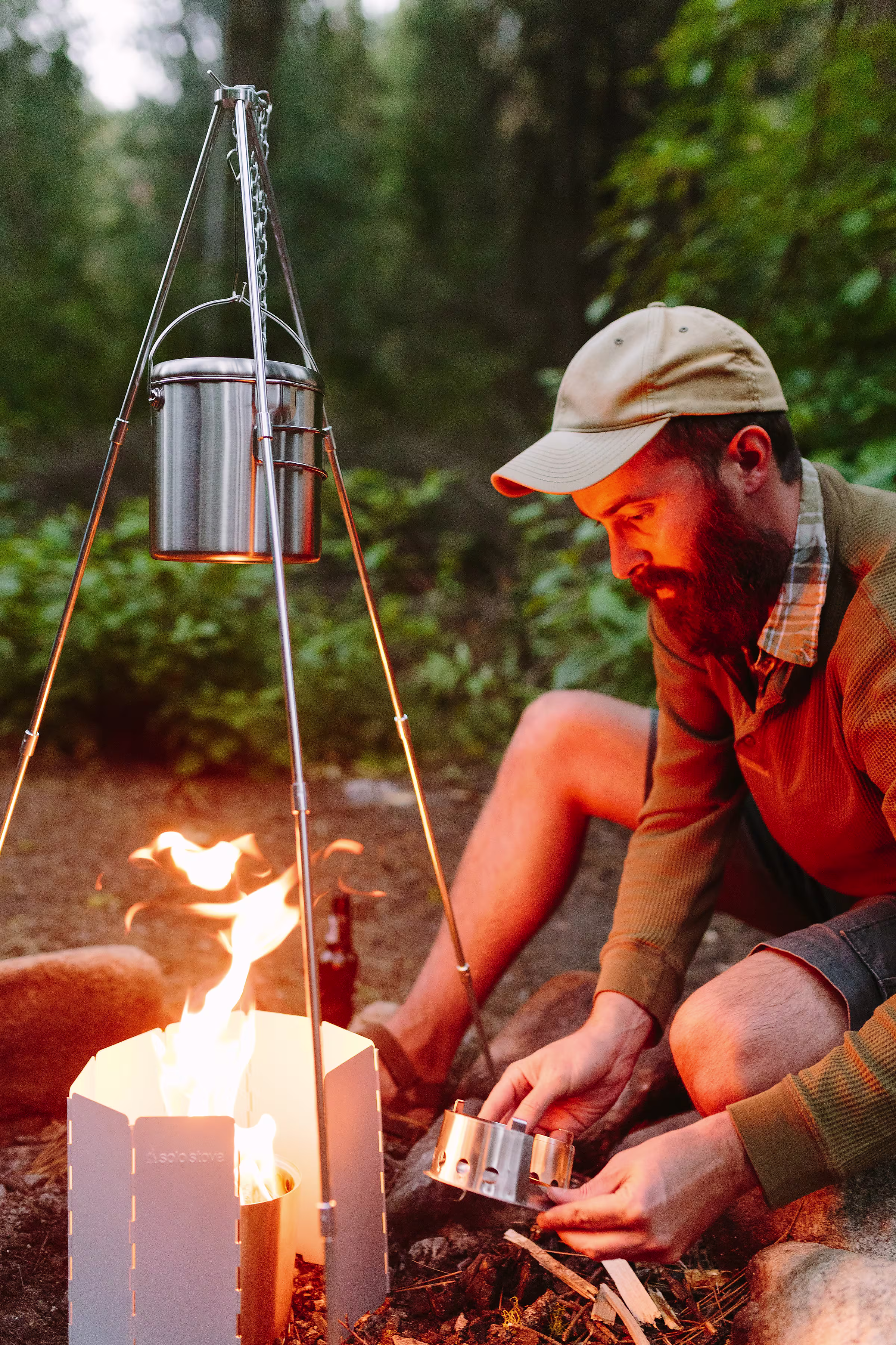 Camp Stove Cooking Tripod