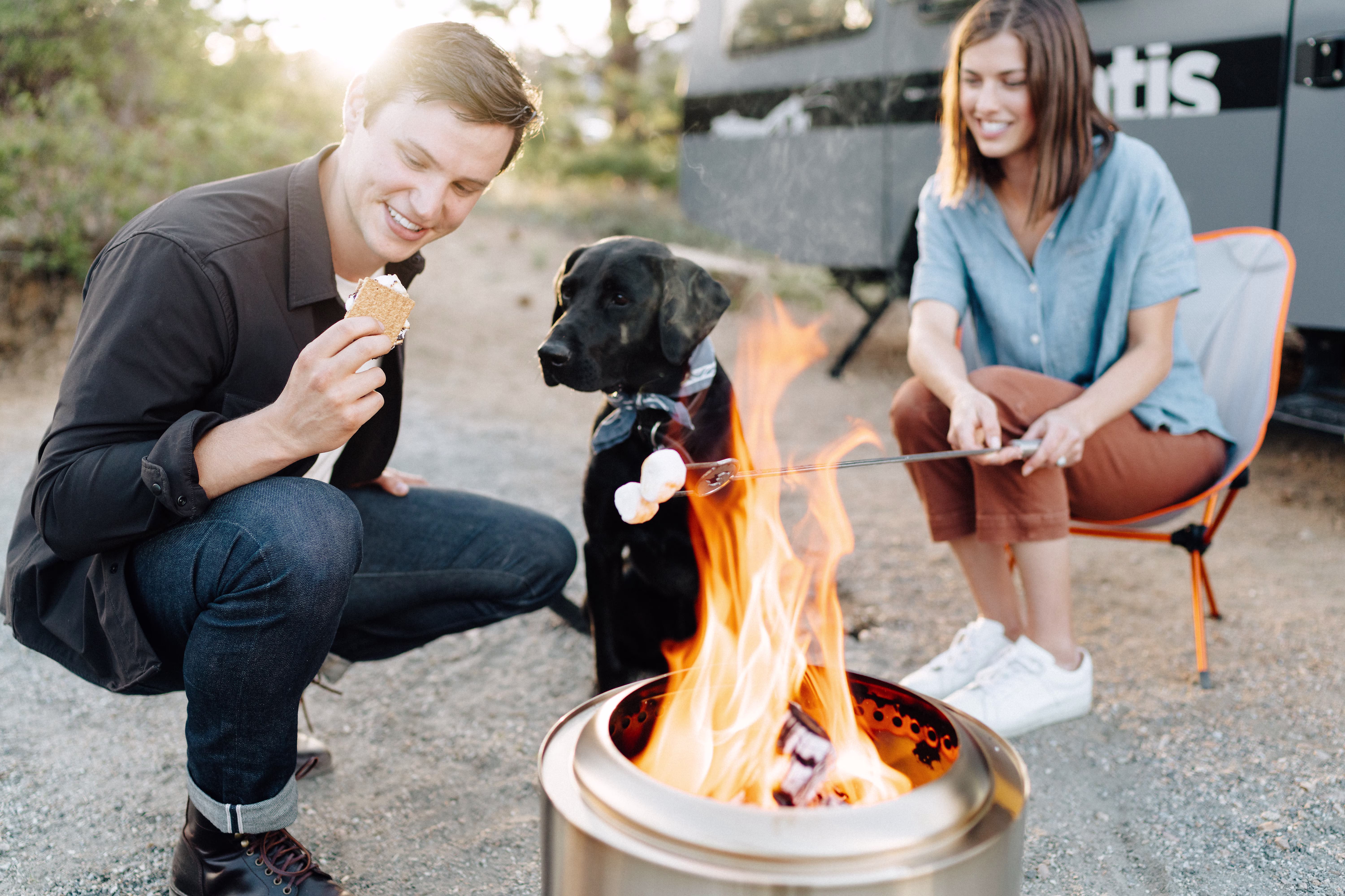 Ranger 15" Fire Pit + Surround Lite Bundle