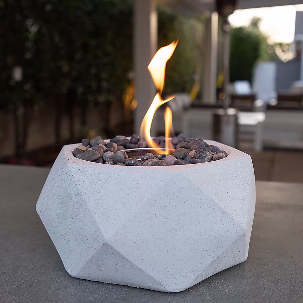Geo Tabletop Fire Bowl