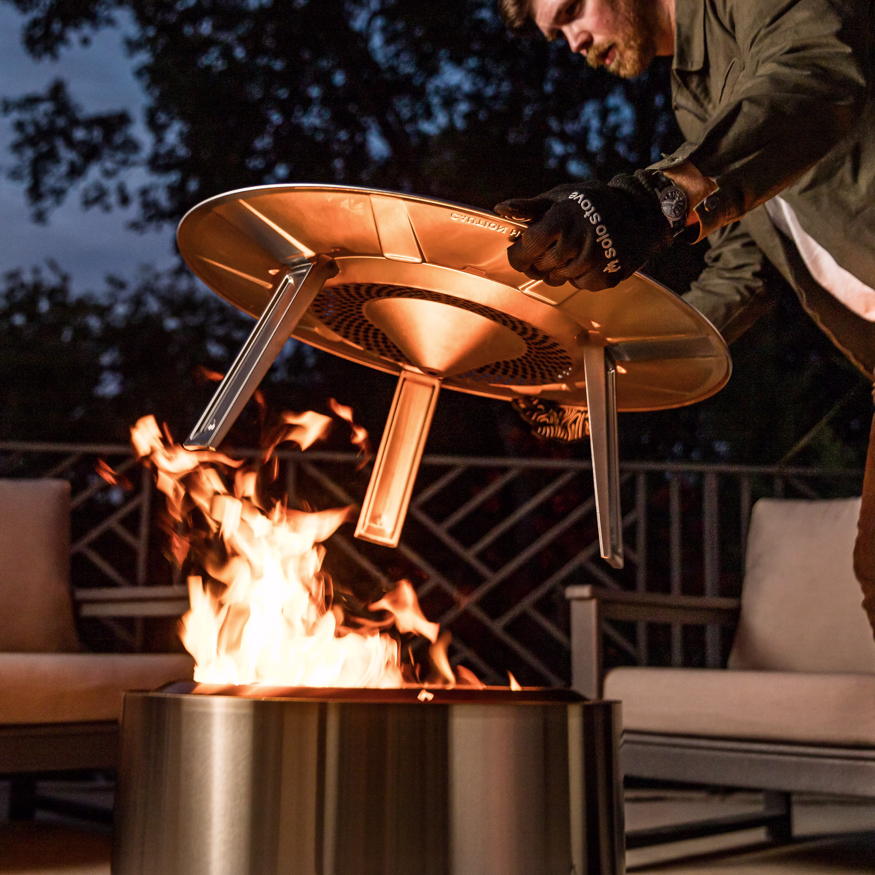 Fire Pit Heat Deflector