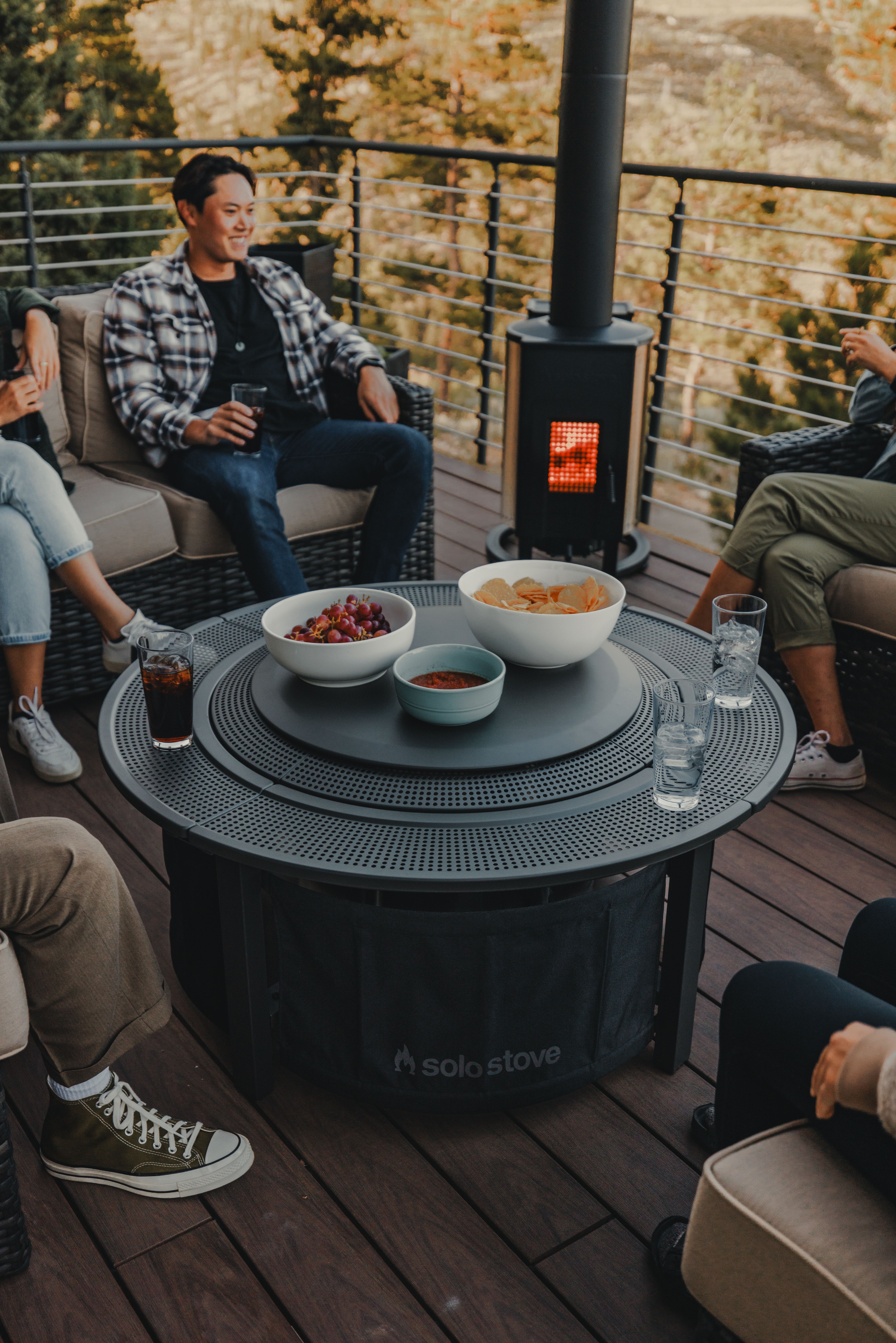 Table Top Fire Table Covers Solo Stove Yukon Fire Pit Surround