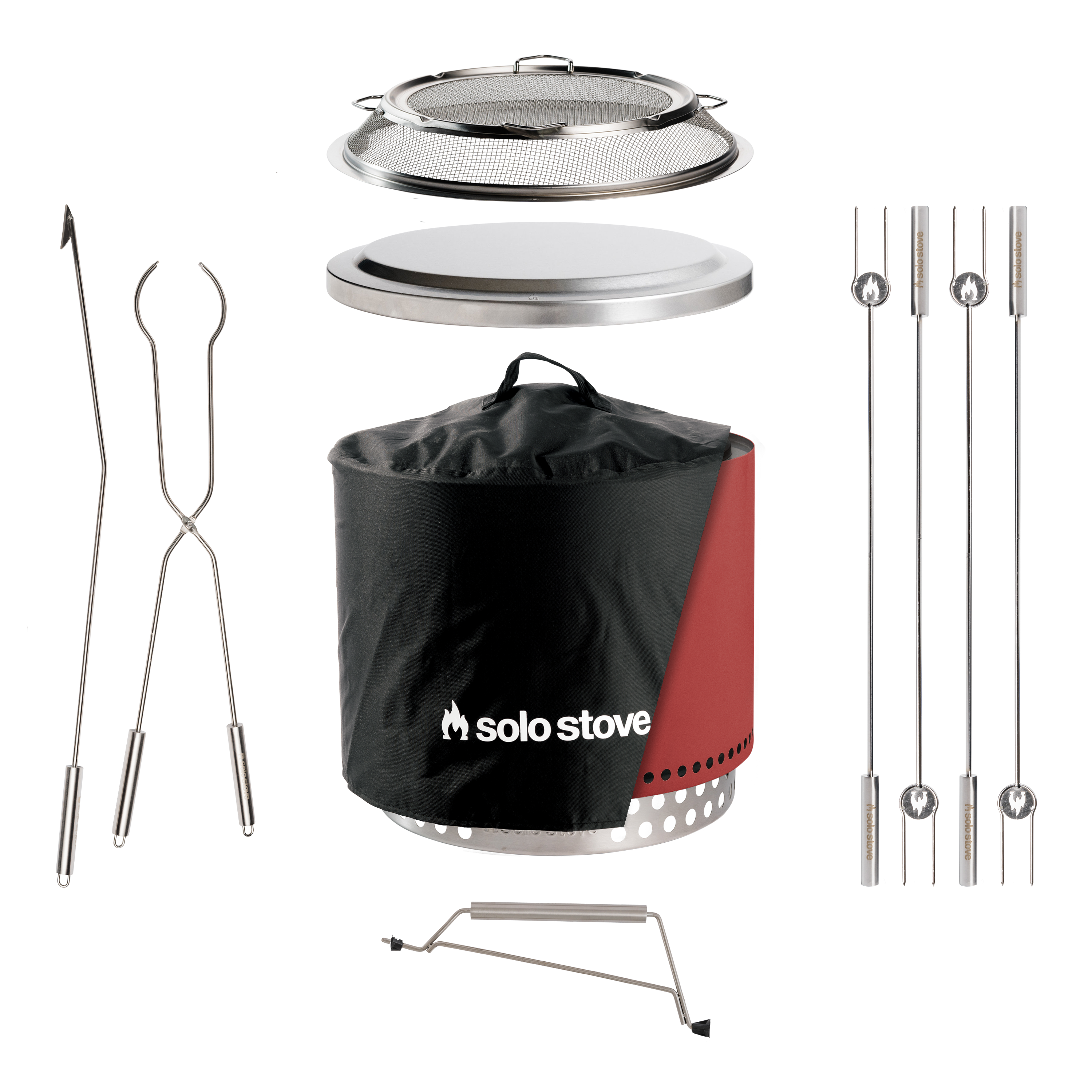 【★安心の定価販売★】 Smokeless Bonfire Fire Portable - 2.0 Bundle Backyard Pit テーブル・チェア・ハンモック