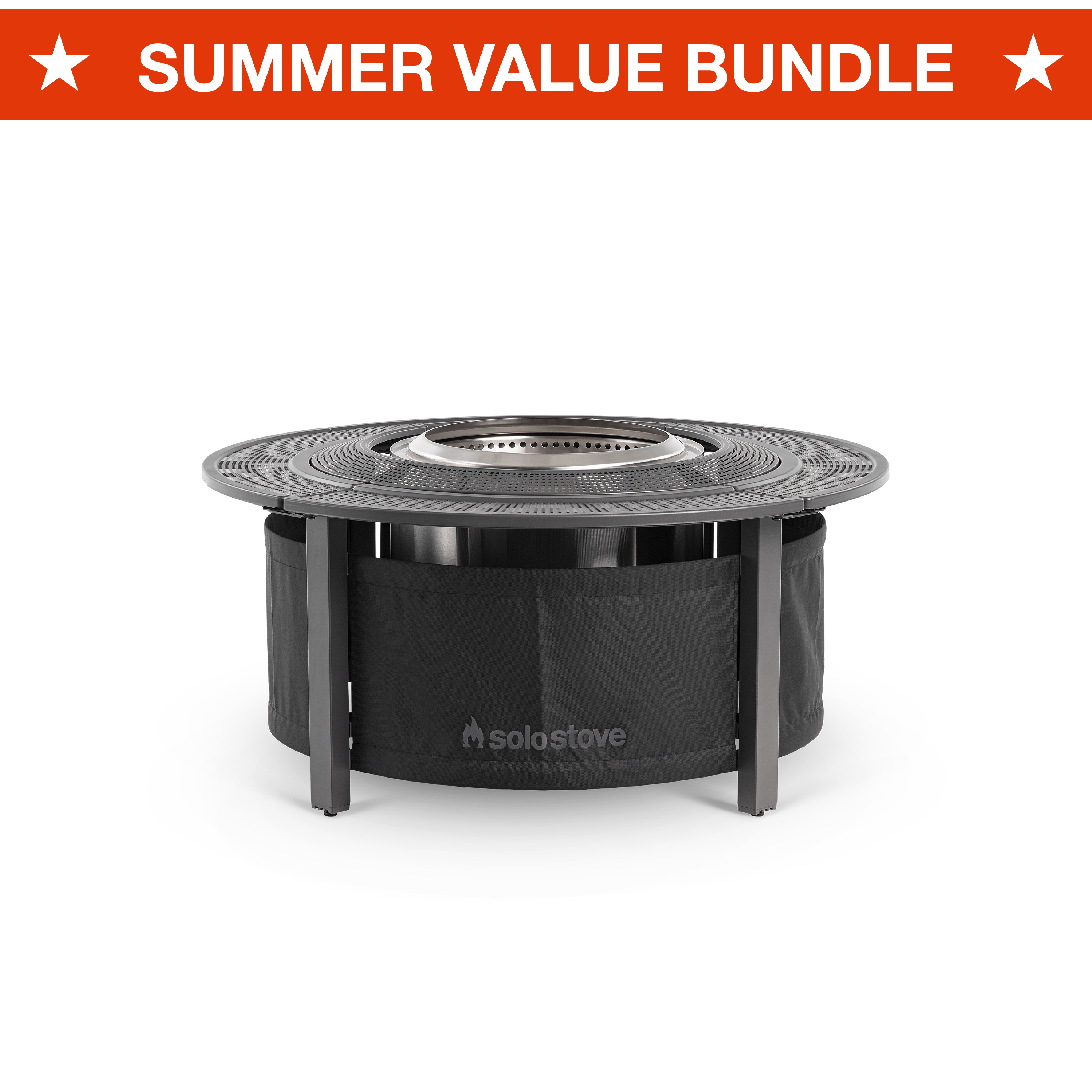 Bonfire Smokeless Fire Pit Backyard Bundle 2.0 - Portable