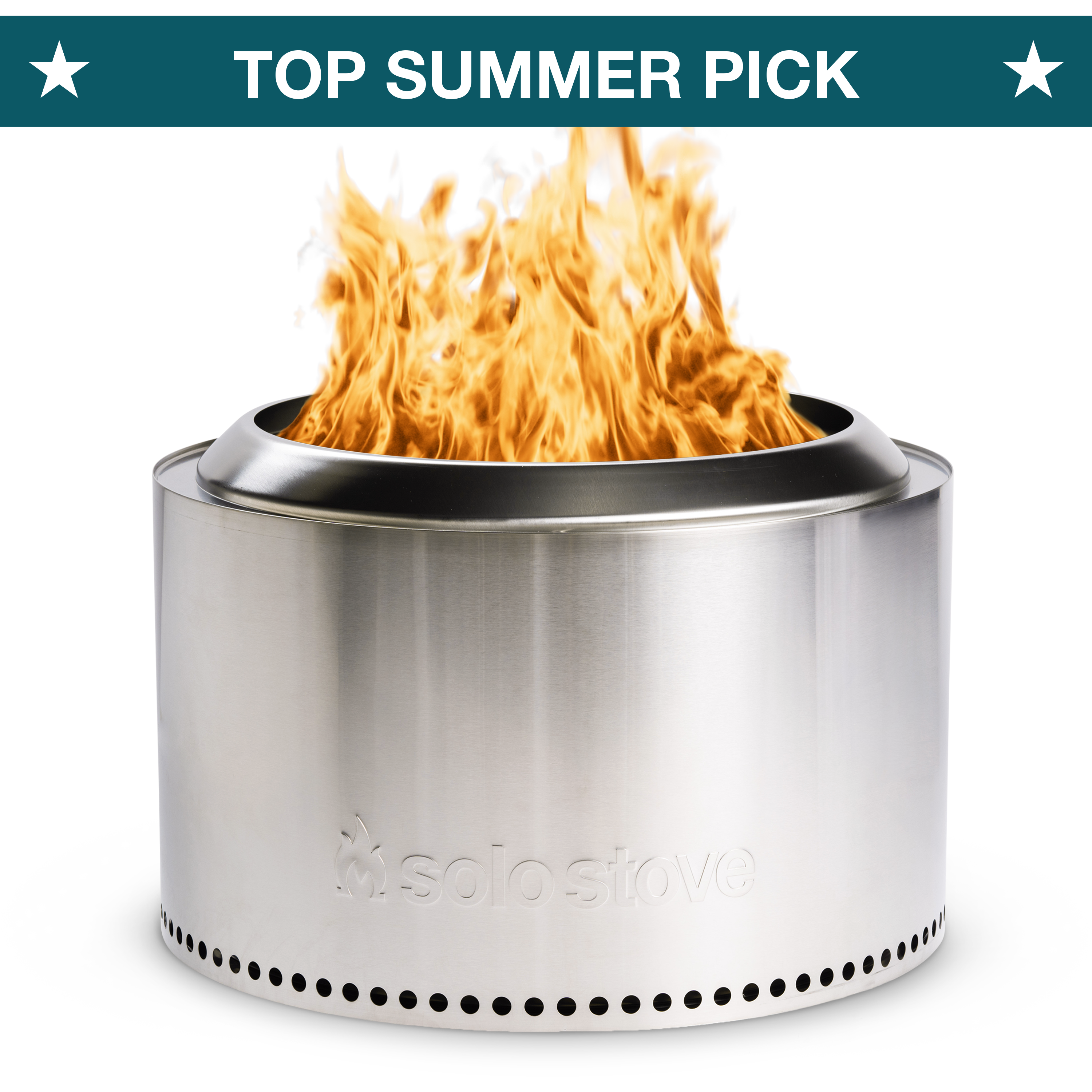 Bonfire Smokeless Fire Pit + Stand 2.0 - Stainless Steel